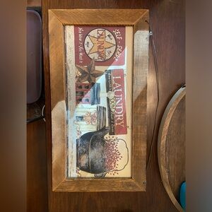 Cute rustic laundry sign.